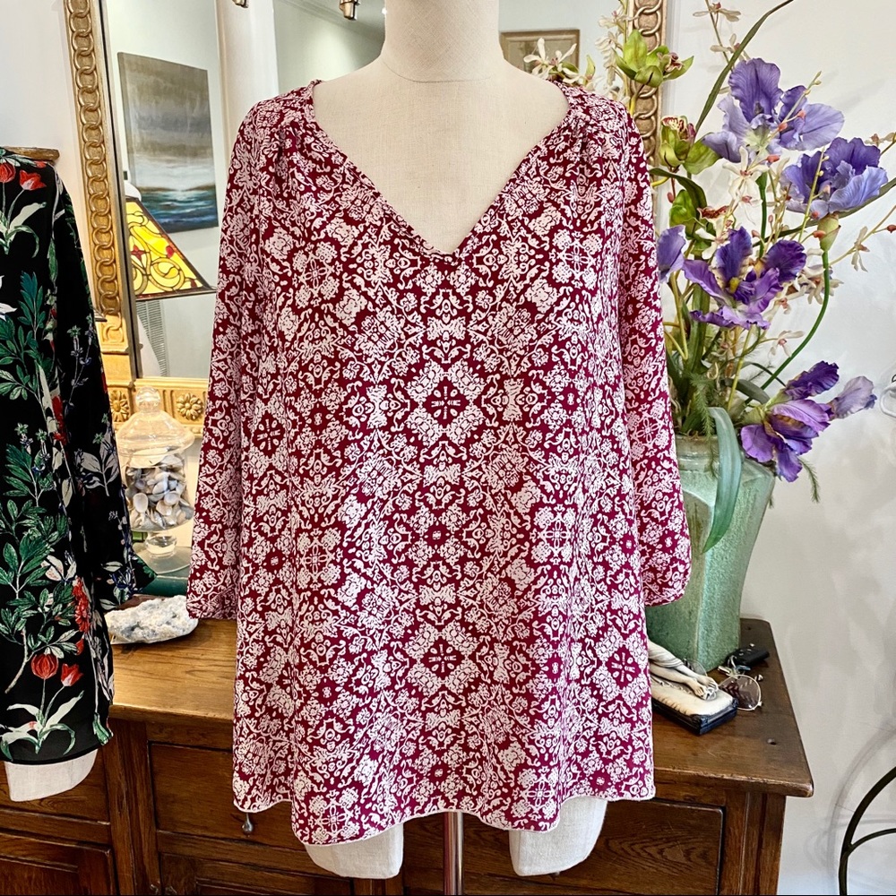 Renee C Patterned Blouse